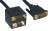 MCL Adapteur EN Cable DVI-I M / HD15 FM + DVI-I FM câble DVI 0,2 m Noir