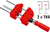 BESSEY S10-ST clamp Spring clamp 10 cm Red