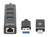 Manhattan 180894 interface hub USB 3.2 Gen 1 (3.1 Gen 1) Type-A + Type-C 5000 Mbit/s Zwart