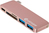 eSTUFF ES84121-ROSE replicatore di porte e docking station per laptop USB 3.2 Gen 2 (3.1 Gen 2) Type-C Rose Gold