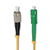Qoltec 54312 fibre optic cable 15 m SC FC G.652D Yellow