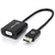 ALOGIC Elements 20cm DisplayPort to VGA Adapter - Male to Female - Black - Commercial Packaging