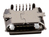Würth Elektronik WR-COM wire connector Micro USB 2.0 SMT Type B Horizontal 5 Contacts Black, Nickel