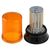 Moflash LED401, LED Blitz, Rundum, Dauer Signalleuchte Orange, 24 V dc, Ø 150mm x 205mm