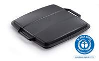 Durable ECO 90L Bin Lid Black | Recycled Plastic Square Lid | DURABIN