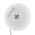 Relaxdays Dimmbare Nachttischlampe, Runde Tischlampe mit Ladefunktion, USB, Touchfunktion, Nachtlicht HxD 29x11 cm, weiß