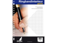 Ringbandinterieur Kangaro 23 gaats ruit 10mm 100 vel