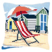 Cross Stitch Kit: Cushion: Beach Chair
