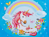 Paint-by-Numbers Kit: Mother and Baby Unicorn