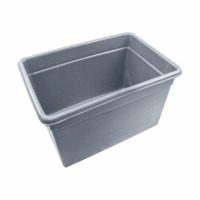 300 Litre Rectangular Catering Bin - Grey