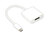 Adapter USB 3.1 C Stecker an Displayport Buchse, weiß, Länge: 14 cm, Good Connections