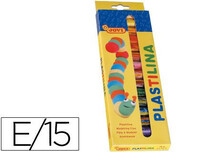 Caja 15 barras plastilina colores variados Jovi