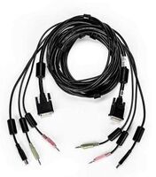 CABLE ASSY 1-DVI-I/1-USB/2-AUDIO, 10FT KVM Kabel