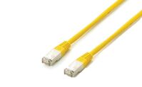 Cat.6A Platinum S/Ftp Patch Cable, 0.5M, Yellow