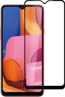 Samsung Galaxy A20s Black Full Cover, Full Glue Titan Shield. Tempered Glass Screen Protector Displayfolie