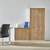Rocada armario alto carpetero 195x90x45 estructura roble/frontales blanco