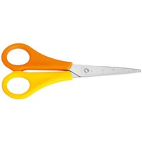 Bastelschere Linkshänder,13cm, spitz, orange/gelb WESTCOTT E-21596 00