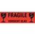 Warn-Etiketten Aufdruck ""Fragile - Vorsicht Glas"", 119x38mm, 10 Stück, leuchtrot AVERY ZWECKFORM 3050