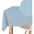 MANTEL TEFLONADO CONFECCIONADO PETIT VICHY AZUL 250X140 CM