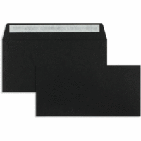 Briefumschläge DIN C6/5 120g/qm haftklebend VE=100 Stück schwarz