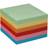 Zettelkasten-Ersatzeinlage 9,8x9,8cm 700 Blatt farbig