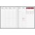 Buchkalender Managerkalender TM 20,5x26cm 1 Woche/2 Seiten Leder weinrot 2024