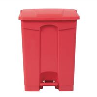 Jantex Kitchen Pedal Bin Red 65Ltr Material - Polypropylene Capacity - 65Ltr