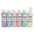 ART PLUS Lot de 6 flacons 250ml d'acrylique. Assortis pastel : Violet, Beige, Jaune, Bleu, Rose, Vert