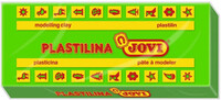 CAJA 15 PASTILLAS PLASTILINA 150 G - VERDE CLARO JOVI 7110