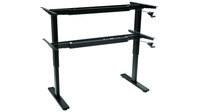 Schreibtischgestell schwarz mit Gaslift höhenverstellbar, 735-1110mm