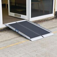 Folding aluminium lightweight access ramps