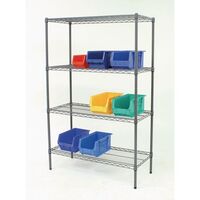 Slingsby nylon coated wire shelving