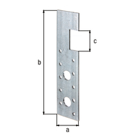 HE-Anker, sendzimirverzinkt, BxH 40x160 mm, Führungshöhe 30 mm