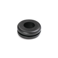 Durchführungstüllen schwarz, Außendurchmesser: 25.5 mm, Innendurchmesser: 12.0 mm, Höhe: 10.0 mm