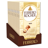 Ferrero Rocher Weiss, Schokolade, 8 Tafeln je 90g