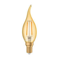 LED Filamentlampe ESSENCE AMBIENTE LUX Kerzenform, CA22, E14, 2,5W, 2400K, 220lm, gold