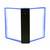 Drehzapfentafel / Wandsichttafel-System / Preislistenhalter „EasyMount-QuickLoad” | blau