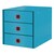 Irattartó LEITZ Cosy Click&Store 3-fiókos nyugodt kék