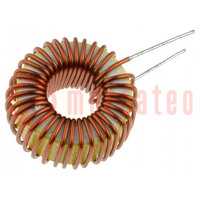 Inductor: wire; THT; 47uH; 1A; 63mΩ