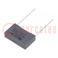 Kondensator: Polypropylen; X2; R46 Miniature; 680nF; 26,5x7x16mm