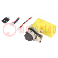 Motor: DC; with encoder,with gearbox; Gravity; 6VDC; 2.8A; 160rpm