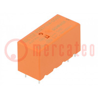 Relay: electromagnetic; SPST-NO; Ucoil: 5VDC; 16A; 16A/250VAC; RZ