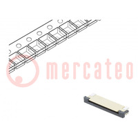 Connector: FFC/FPC; horizontal; PIN: 14; ZIF; SMT; tinned; 30mΩ; 1mm