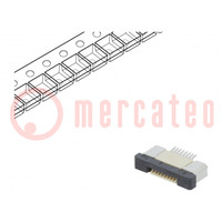 Connector: FFC/FPC; horizontal; PIN: 8; ZIF; SMT; 500mA; tinned; 30mΩ