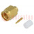 Plug; SMA; male; straight; 50Ω; RG402; soldering; for cable; PTFE