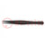 Tweezers; Blade tip shape: round; Tweezers len: 120mm; ESD