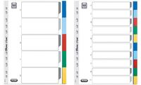 Oxford Kunststoff-Register, blanko, farbige Taben, 10-teilig (61574970)