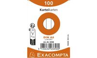 EXACOMPTA Karteikarten, DIN A8, liniert, farbig sortiert (8703205)