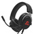 Marvo HG9052, słuchawki z mikrofonem, regulacja głośności, czarna, 7.1 (wirtualne), podświetlane na czerwono, 7.1 (virtual) typ US