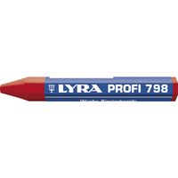 Produktbild zu LYRA Pastelli cera 798 forma esagonale rosso contenuto 12 pezzi